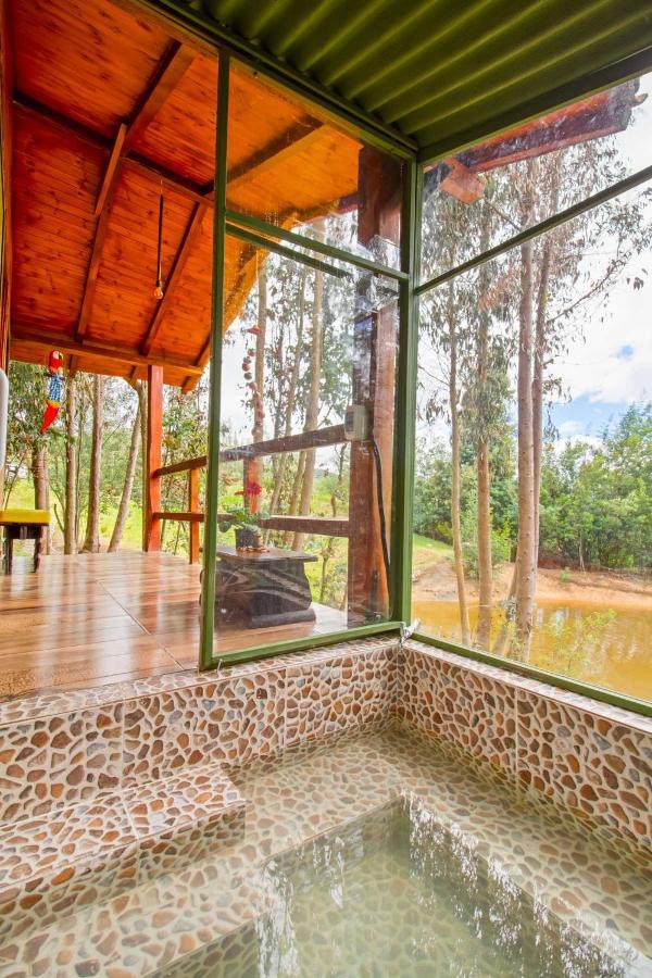 Cabana Tipo Glamping Savieza Life Experience Nemocon Dış mekan fotoğraf